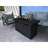 Fiber Reinforced Concrete Propane Outdoor Fire Pit Table-1995646928