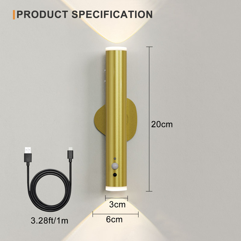 Danapaola LED Flush Mounted Sconce, Gold