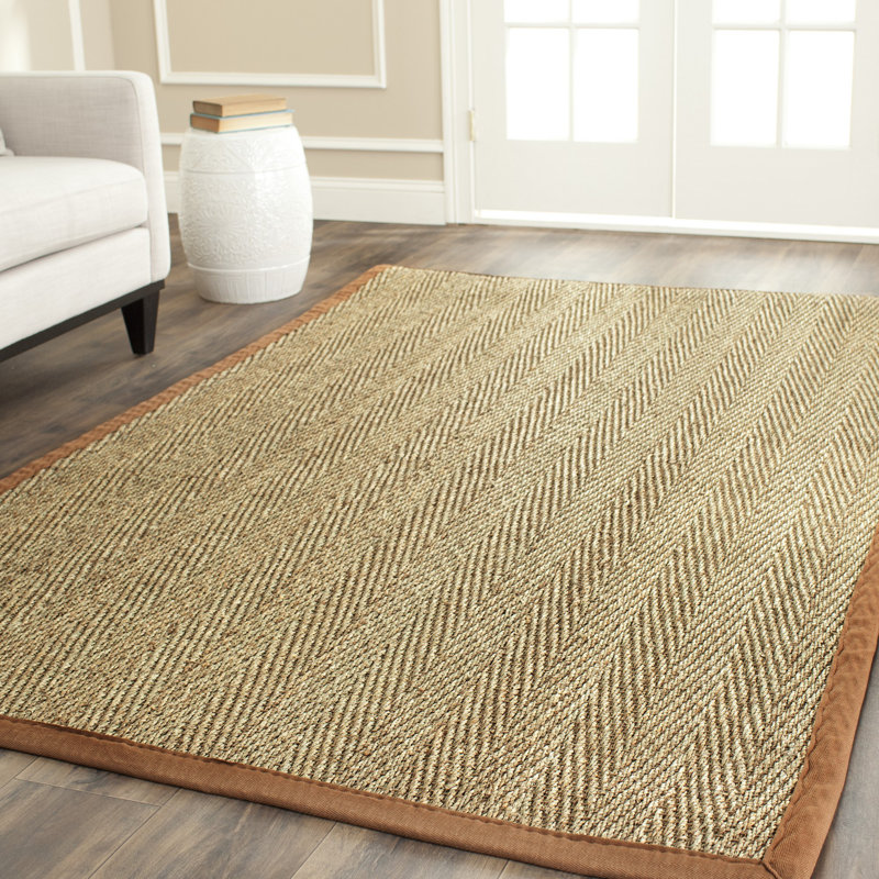 Auckland Brown/Tan Area Rug, Rectangle 9' x 12'