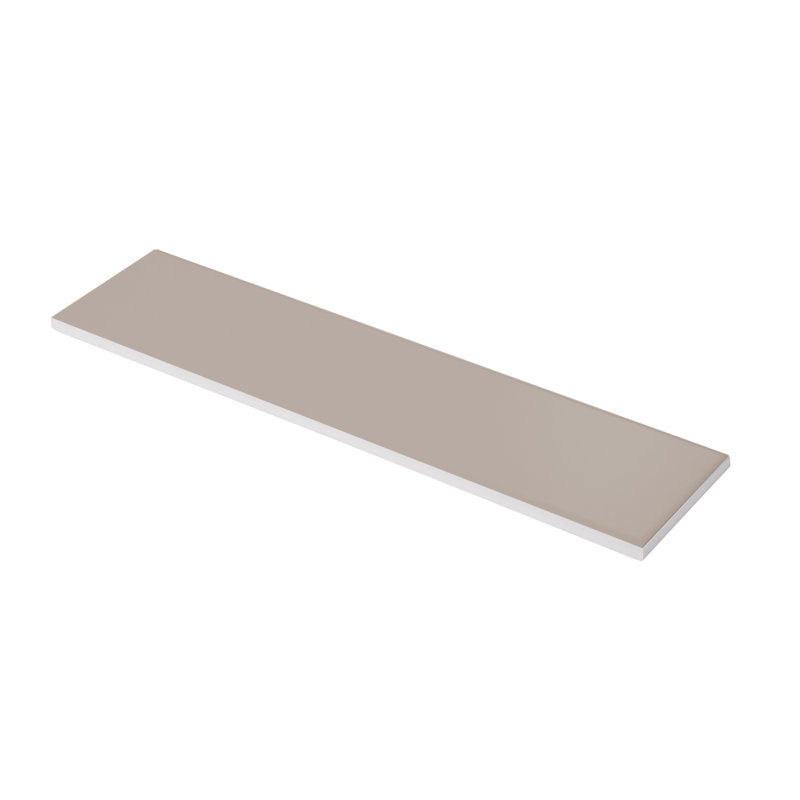 Urban Domain Satin 3" x 12" Ceramic Subway Tile, Taupe