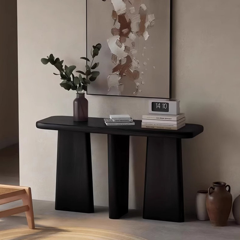 Console simple de style campagne américaine, H 31,5 po x l 63 po x P 15,7 po