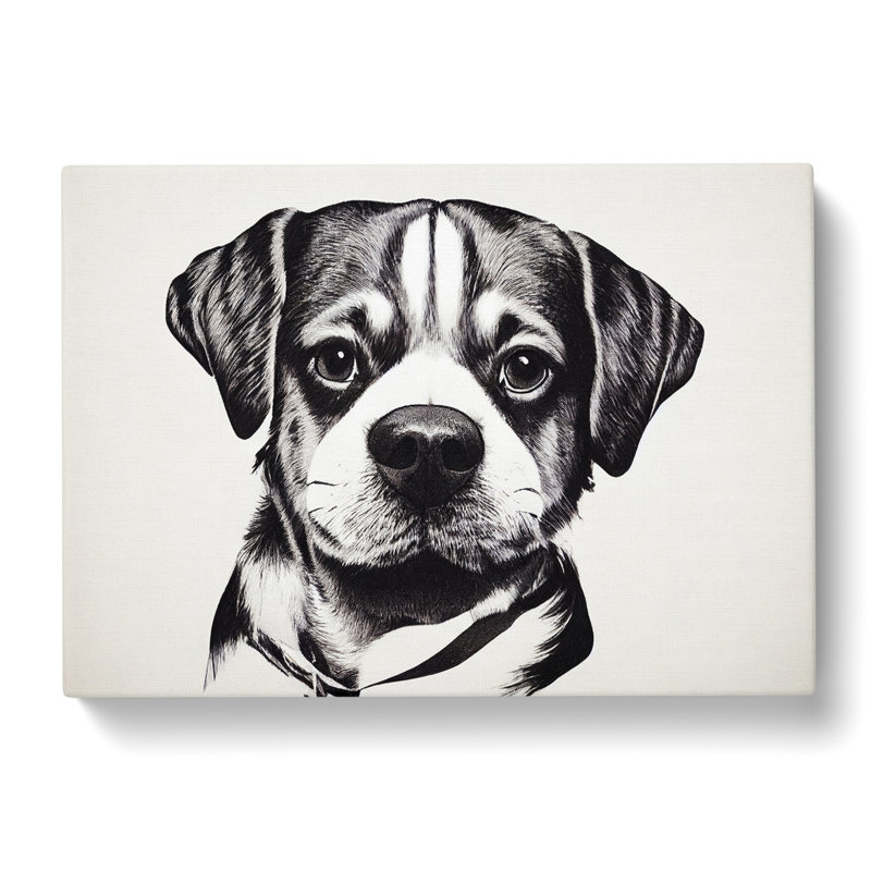 Dog Vol.9 - Wrapped Canvas, 40cm H x 60cm W x 3cm D