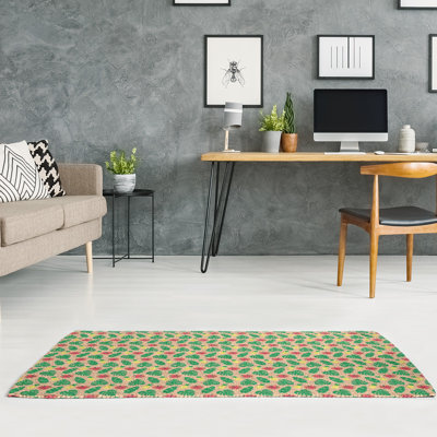 Chenille Floral Indoor Rug