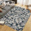 Tapis décoratif doux et lavable à motif de feuilles botaniques - antidérapant, résistant aux marques et pliable-129391095-129391096
