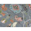 Tapis unique gris de 9 pi 1 po x 12 pi 6 po
