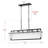 6-Light Industrial Glass Pieces Dimmable Adjustable Pendant Light Fixture Chandelier