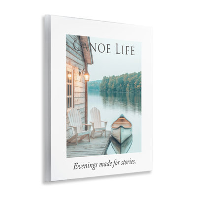 Plaque murale Canoe Life, citation de A Barefoot Stylist