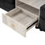 Canapé modulaire en chenille de 63,2 po avec accoudoirs de rangement et console centrale pour le salon-128896086