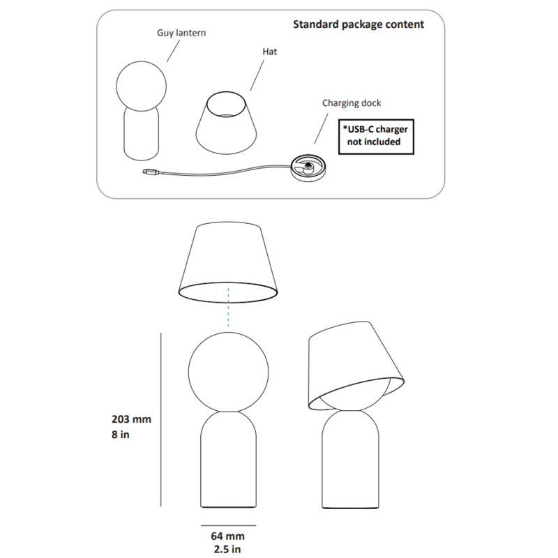Guy LED Outdoor Wall Lantern, Matte White, 3.6" H x 3.6" W x 7.9" D