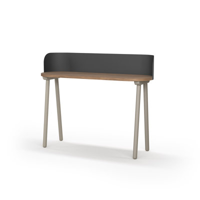 Eta Oval Solid Wood Writing Desk