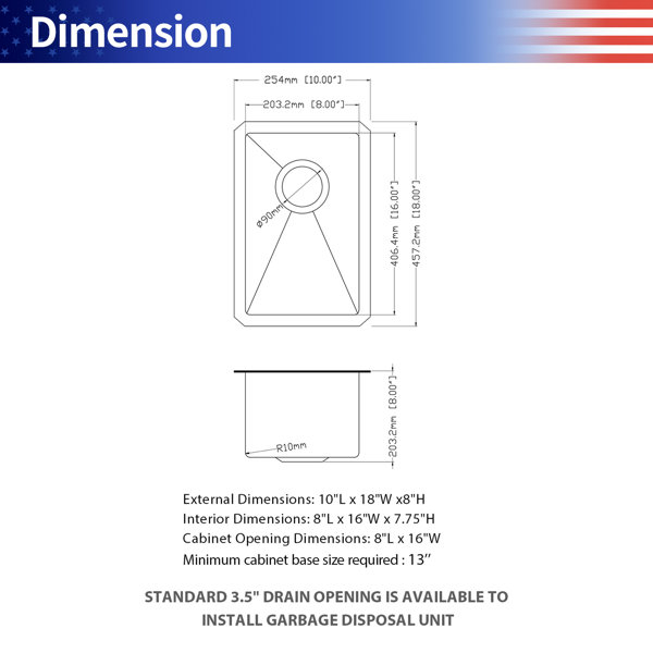 Dimensions du produit