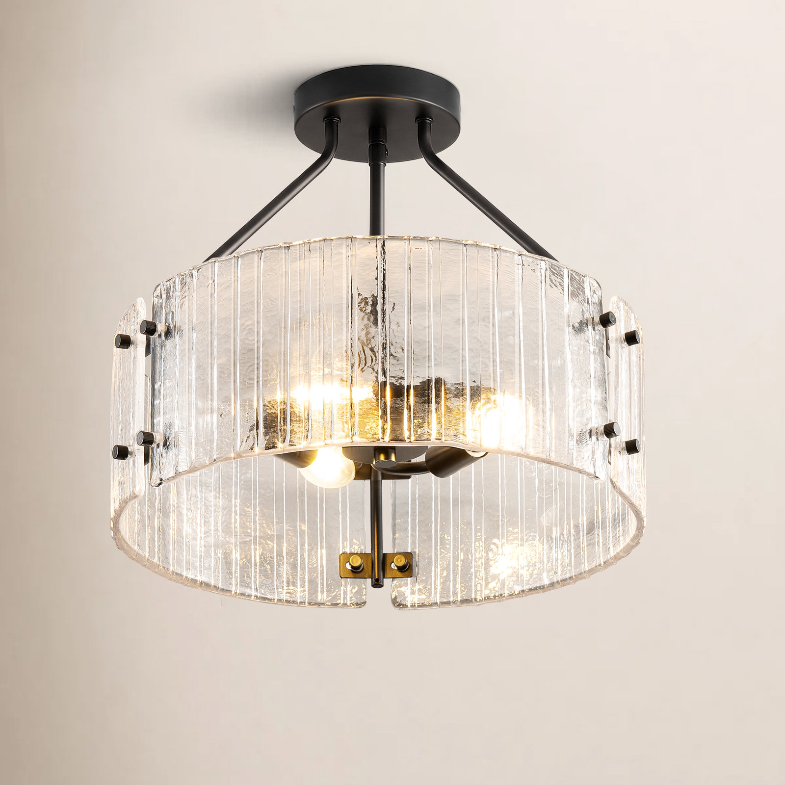 3 Light Semi Flush Mount