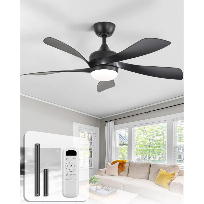 Low Black Ceiling Fan