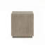 Table de bout carrée en placage de chêne naturel avec tablette inférieure ouverte