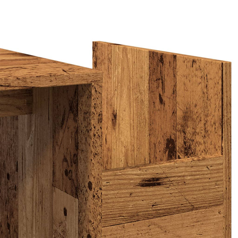 Bithia Four Leg Coffee Table, Old Wood
