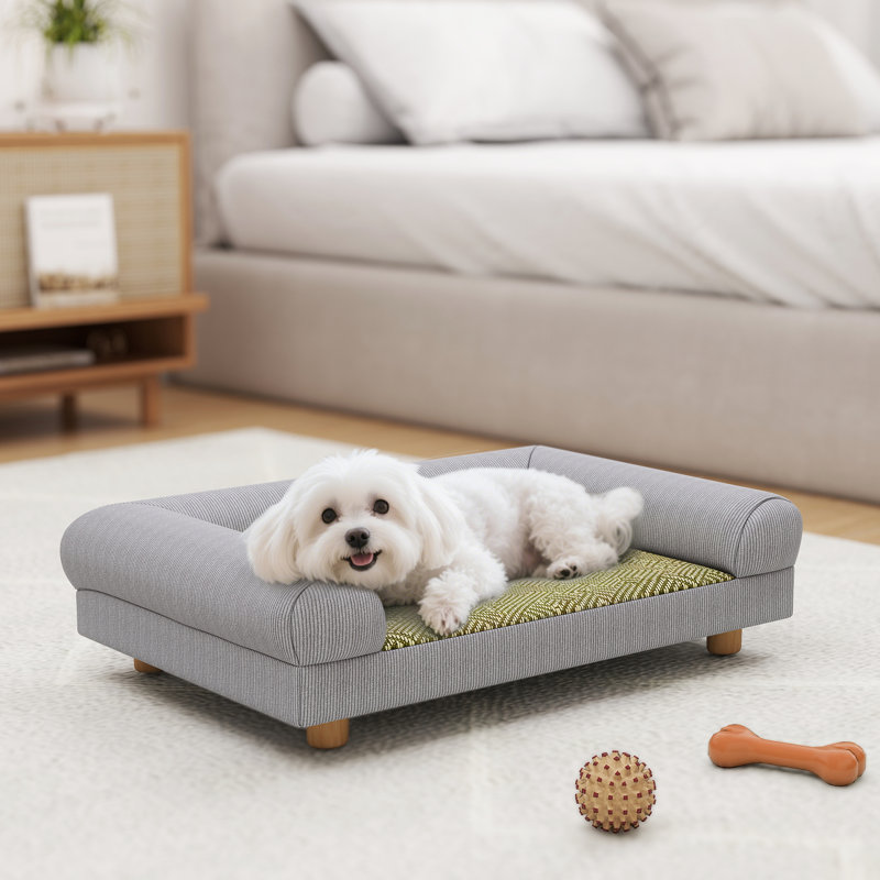 Canapé, lit pour chien pour petits chiens et chatons d'intérieur, gris