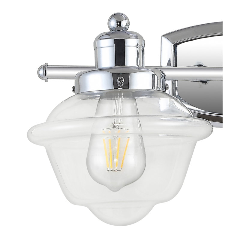  Éclairage pour meuble-lavabo à DEL en fer / verre école Tecumseh, 2