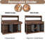 Meuble de rangement pour chien robuste de 55 po pour grands / 2 chiens moyens, meuble télé et table d'appoint avec cloison