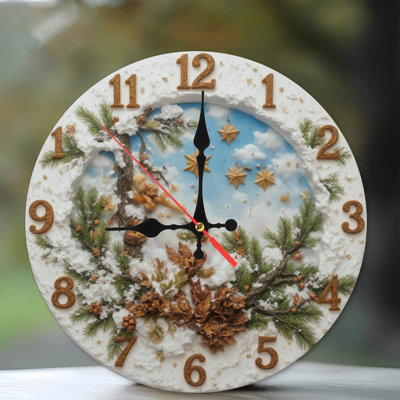 Winter-Clock-With-Stars