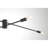 Jordy 12 - Light Sputnik Modern Linear Chandelier in Matte Black-776565962