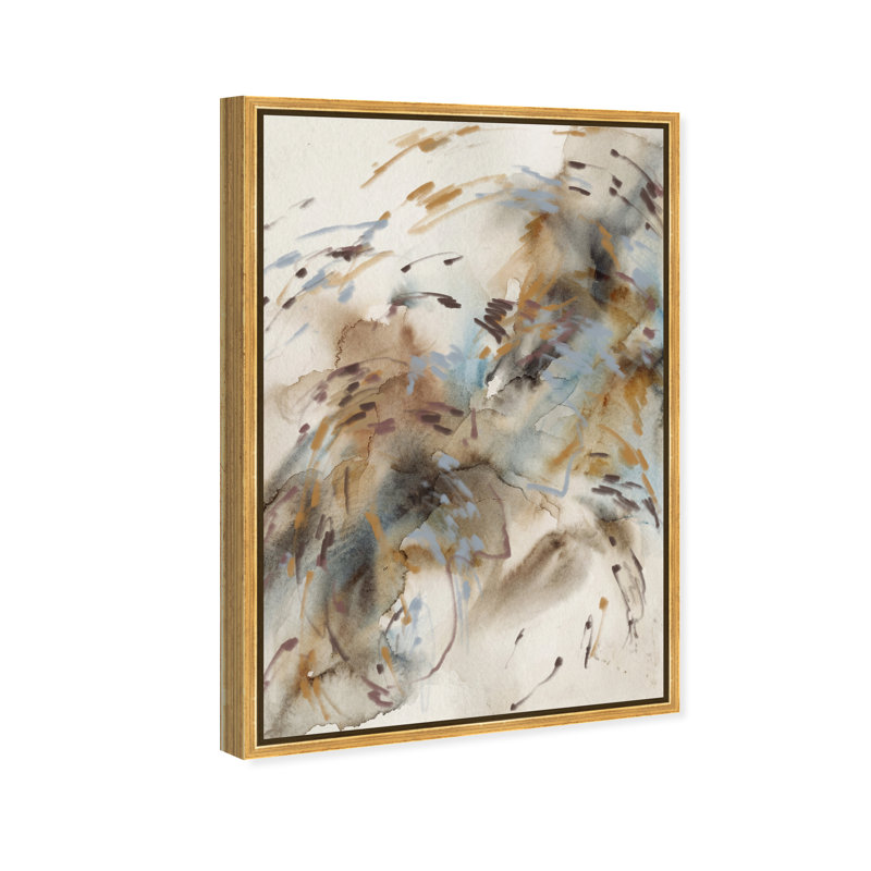 Mindfulness Print by Oliver Gal, 31"H x 21"W, Gold Floater Frame