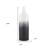20" Black And White Ombre Metal Table Vase