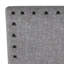 Banc rembourré gris avec dossier
