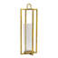 Ensemble de 3 lanternes porte-bougie dorées