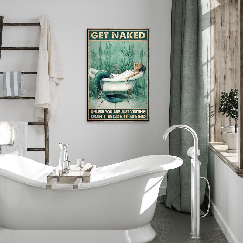 «Mermaid Get Nake 1», impression sur toile tendue, H 36 po x l 24 po x P 1,25 po