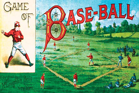 Jeu de base-balle-imprimé de publicités, 20 po x 30 p