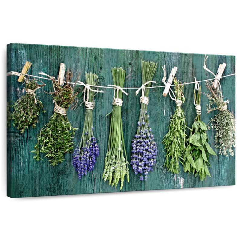 Harnek herbes séchées sur bois, H 24 po x l 36 po