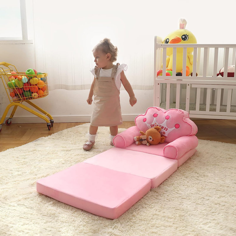 Carpio Kids 11'' Club Chair and Ottoman,  Pink