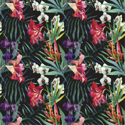 Larbi Tropical Pattern - Wrapped Canvas Print