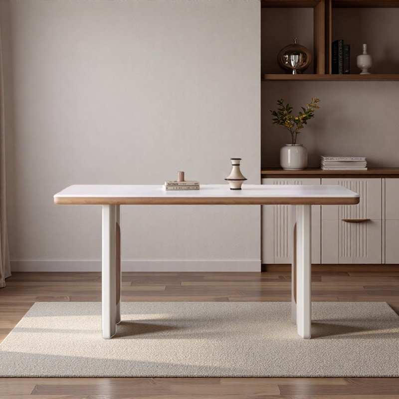 Bureau d'écriture Creamy, H 29,52 po x l 62,99 po x P 31,49 po