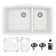 Karran Quartz 32'' X 19-1/2'' Double Bowl 60/40 Undermount Kitchen Sink Kit