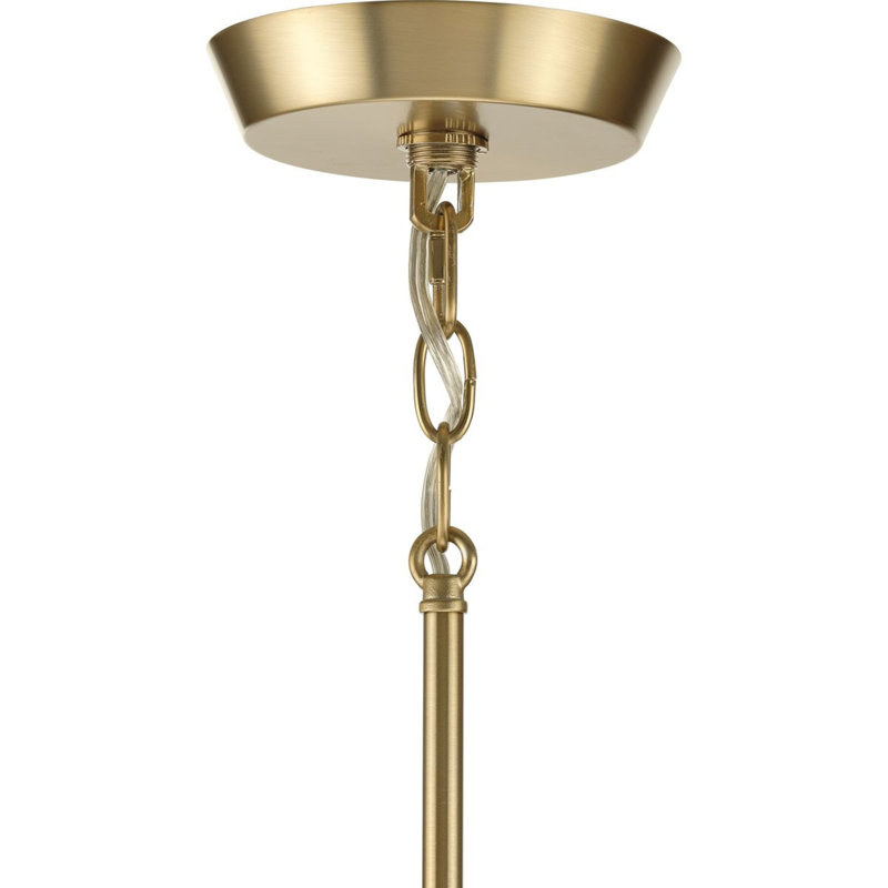 Lustre à 4 lumières à intensité variable Kaida, Or, Bronze brossé