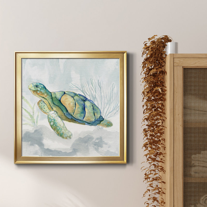 Reproduction d'art sur toile encadrée, Cadre doré, H 34,5 po x l 34,5 po x P 1,5 po