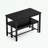 3-piece Dining Table Set with 2 Dining Benches