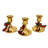 Kurt Adler 3-Inch Candleholder 3-Piece Set