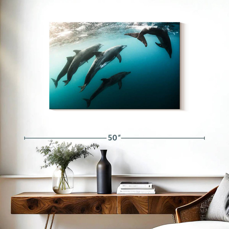 Brampt Dolphin Playmates, 24" H x 36" W