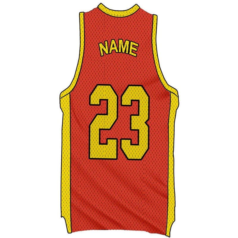Adhésif décoratif Basketball Jersey, H 16 po x l 8 po, Orange