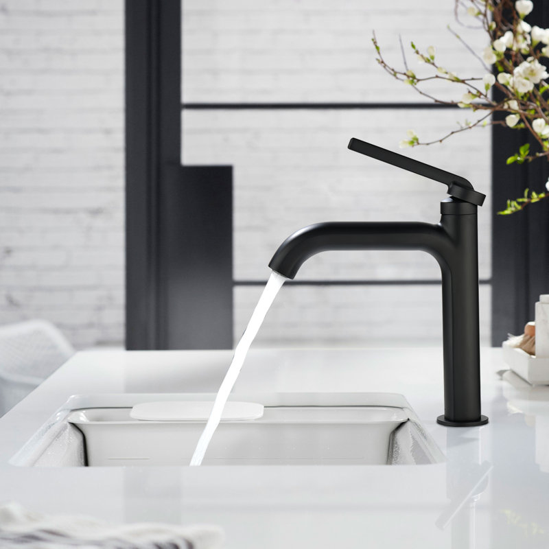 Single-handle Bathroom Faucet, Matte Black