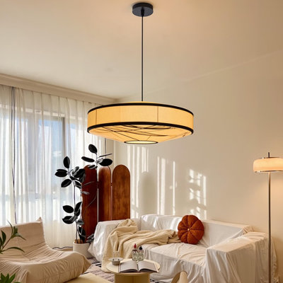 Luminaire suspendu tambour 1 lumière