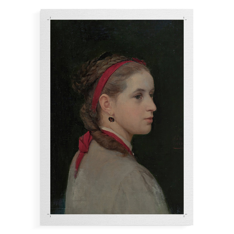 Impression de portrait rétro CXIV - reproduction de toile seulement - non encadrée, H 18 po x l 12 po