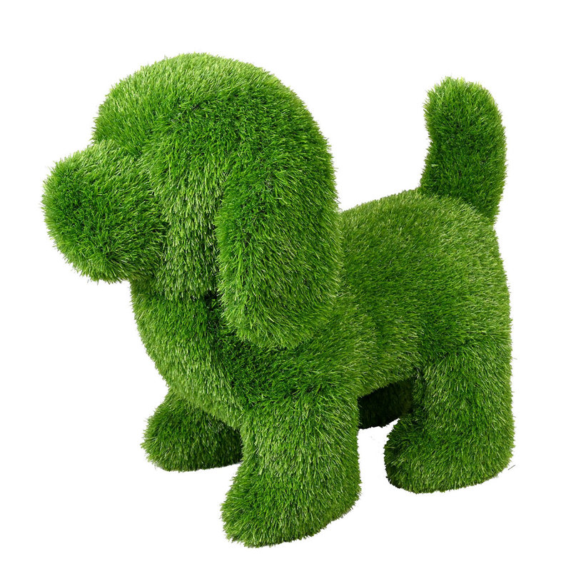 Statue de jardin Houser Dog, H 40 po x l 17 po x P 35 po