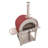 KUCHT VENICE Outdoor Wood Fired Pizza Oven in Red-73359417