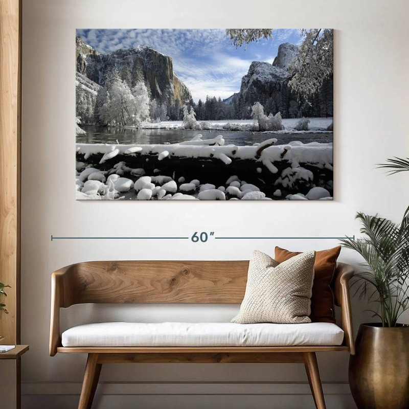 Alvord Yosemite Winter Wonderland, H 34 po x l 51 po