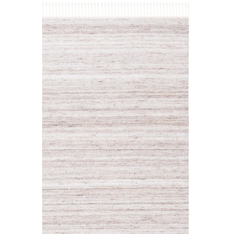 Kilim Hand Loomed Wool/Cotton Rug in Ivory/Brown, Rectangle 3' x 5'