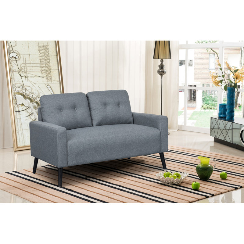 Ratcliffe Upholstered 55'' Loveseat, Light Gray