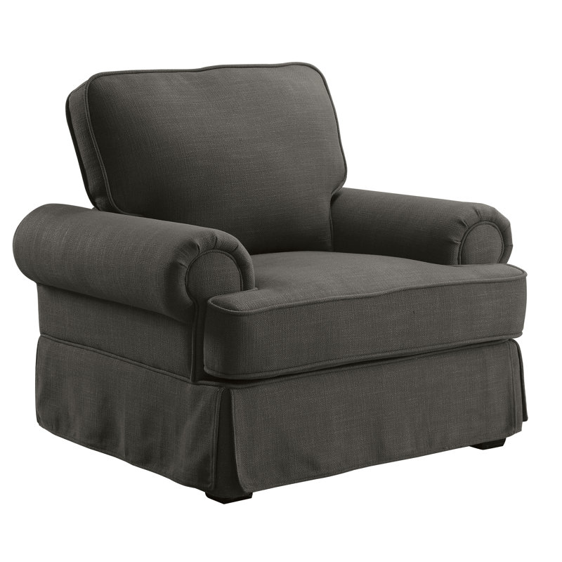 Fauteuil en polyester Fogg, Gris